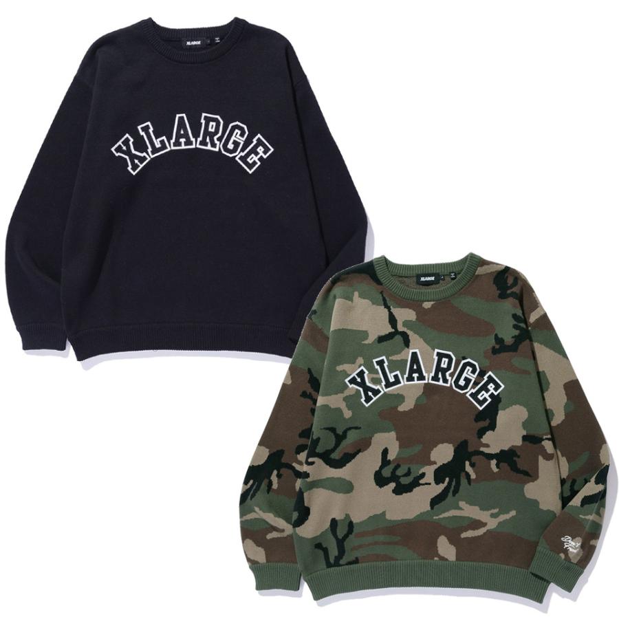 XLARGE（エクストラ ラージ） 全2色 ニット セーター ARCH LOGO