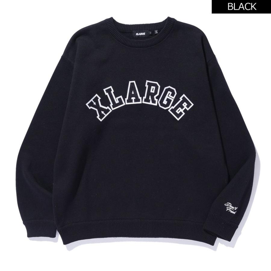 XLARGE（エクストラ ラージ） 全2色 ニット セーター ARCH LOGO
