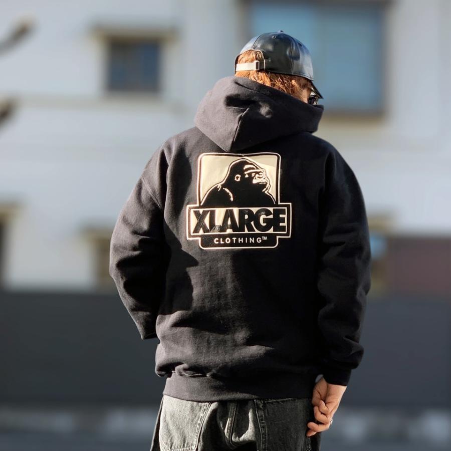 XLARGE（エクストラ ラージ） 全2色 ジップパーカー OG BOX ZIP UP