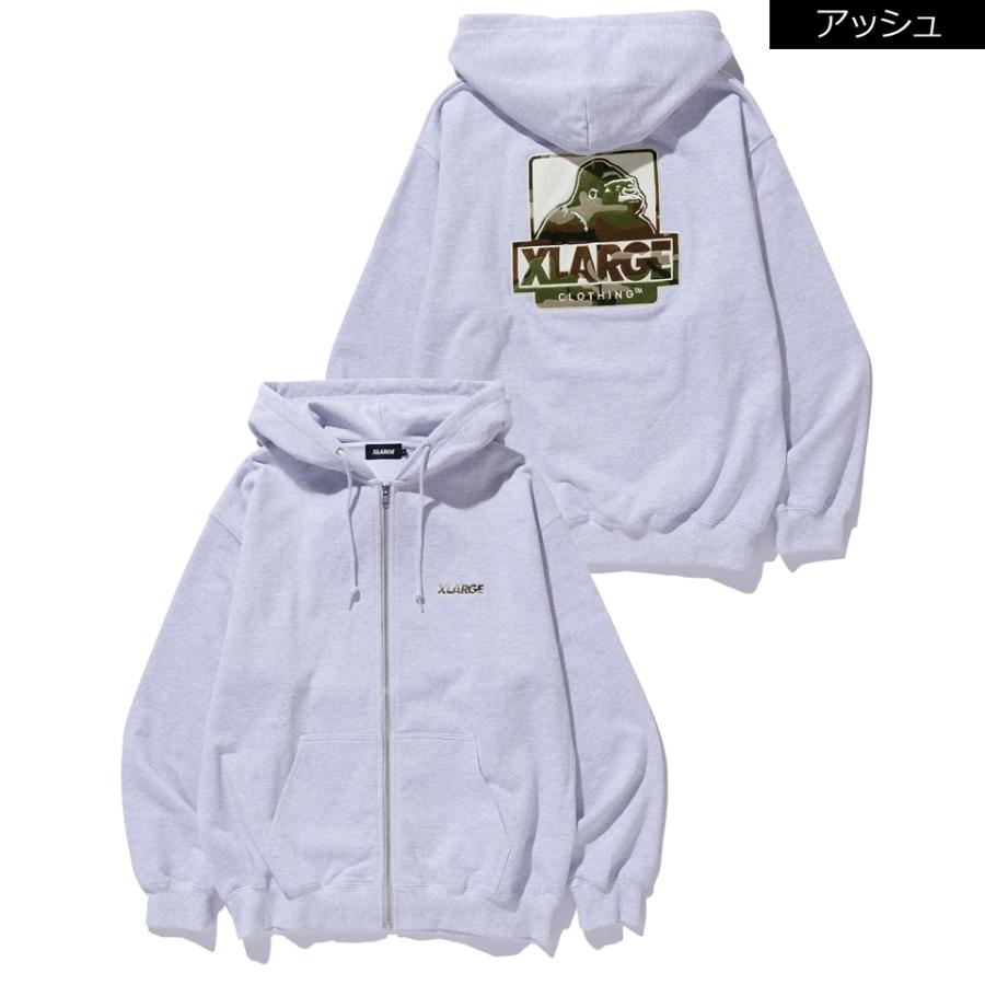 XLARGE（エクストラ ラージ） 全2色 ジップパーカー OG BOX ZIP UP