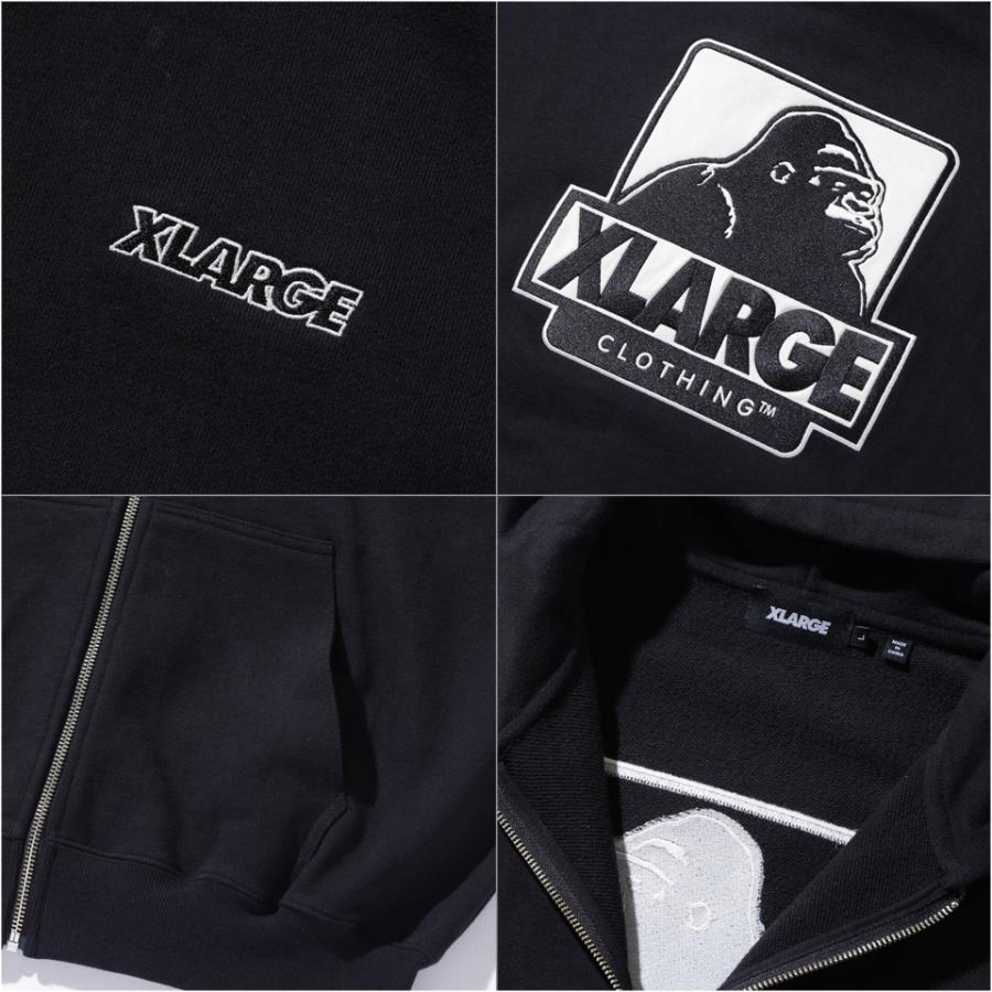 XLARGE（エクストラ ラージ） 全2色 ジップパーカー OG BOX ZIP UP