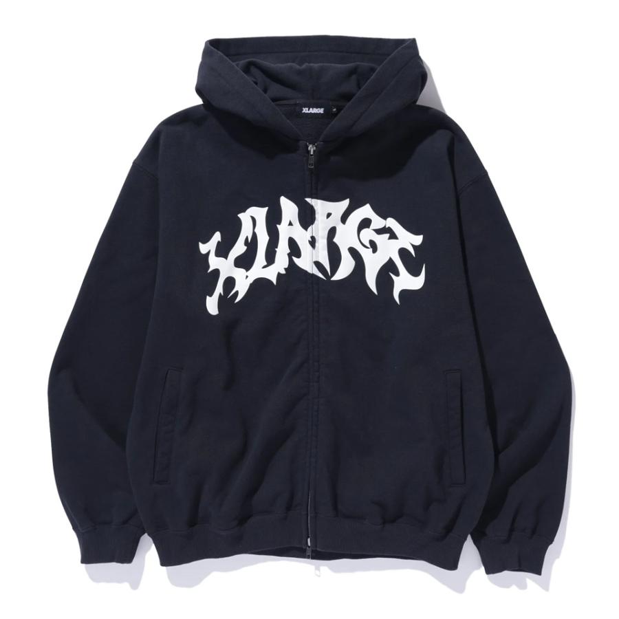 XLARGE（エクストラ ラージ） ジップパーカー DISTORTED LOGO ZIP UP