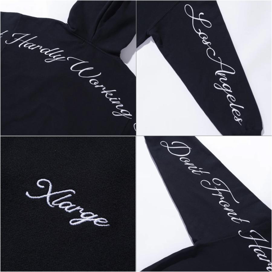 XLARGE（エクストラ ラージ） ジップパーカー CURSIVE ZIP UP HOODED