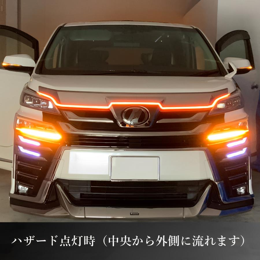 ヴェルファイア 30系 テープライト LED 車 シーケンシャル デイライト