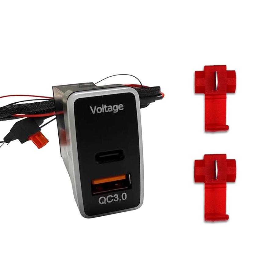 USBポート 増設 車 トヨタ Bタイプ スイッチホール QC3.0 PD3.0 急速