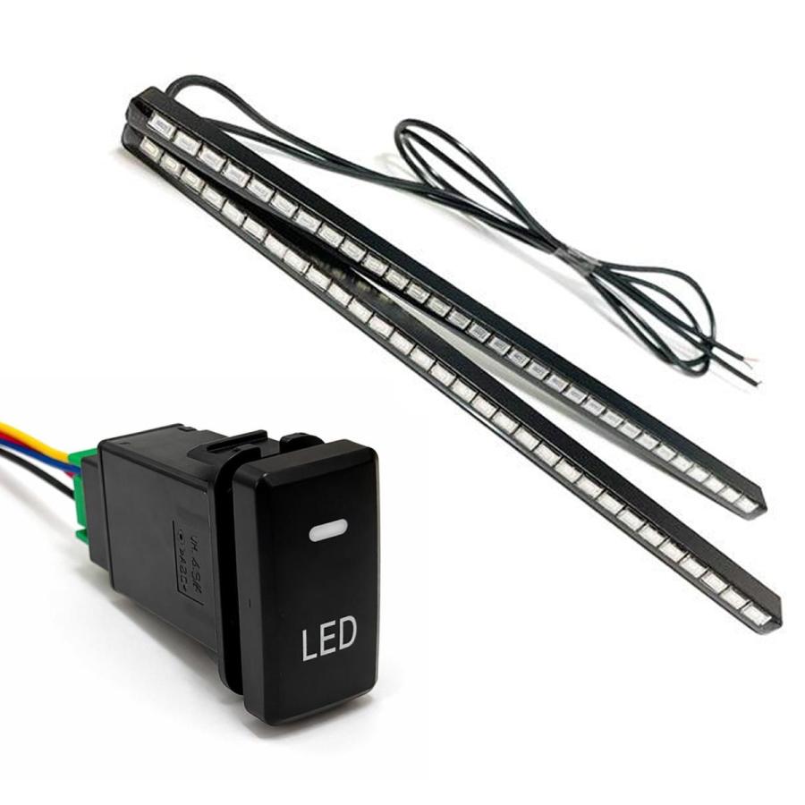 LED デイライト スイッチ セット ON/OFF切替 トヨタBタイプ ホワイト