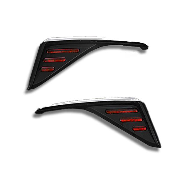 C-HR ZYX10 NGX50 前期 LED リフレクター ガーニッシュ 外装 カスタム パーツ リア メッキ ドレスアップ カー用品_5