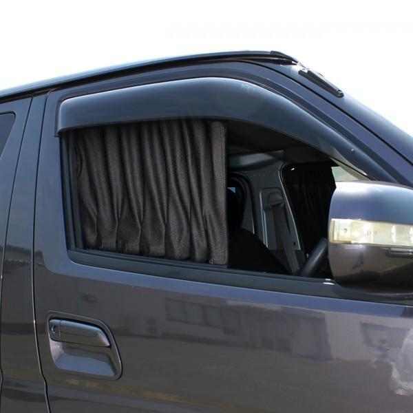 ハイエース レジアスエース 200系 フロント カーテン ブラック 運転席