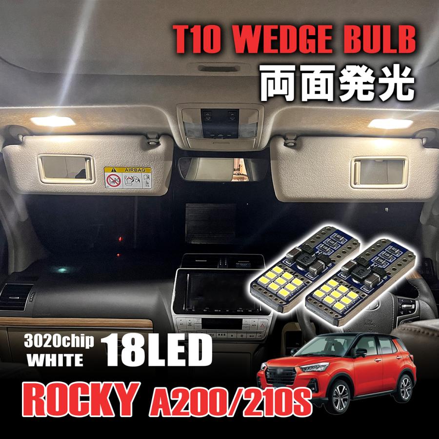 ロッキー A200S A210S T10 LED ルームランプ 12V 24V 汎用 ラゲッジ