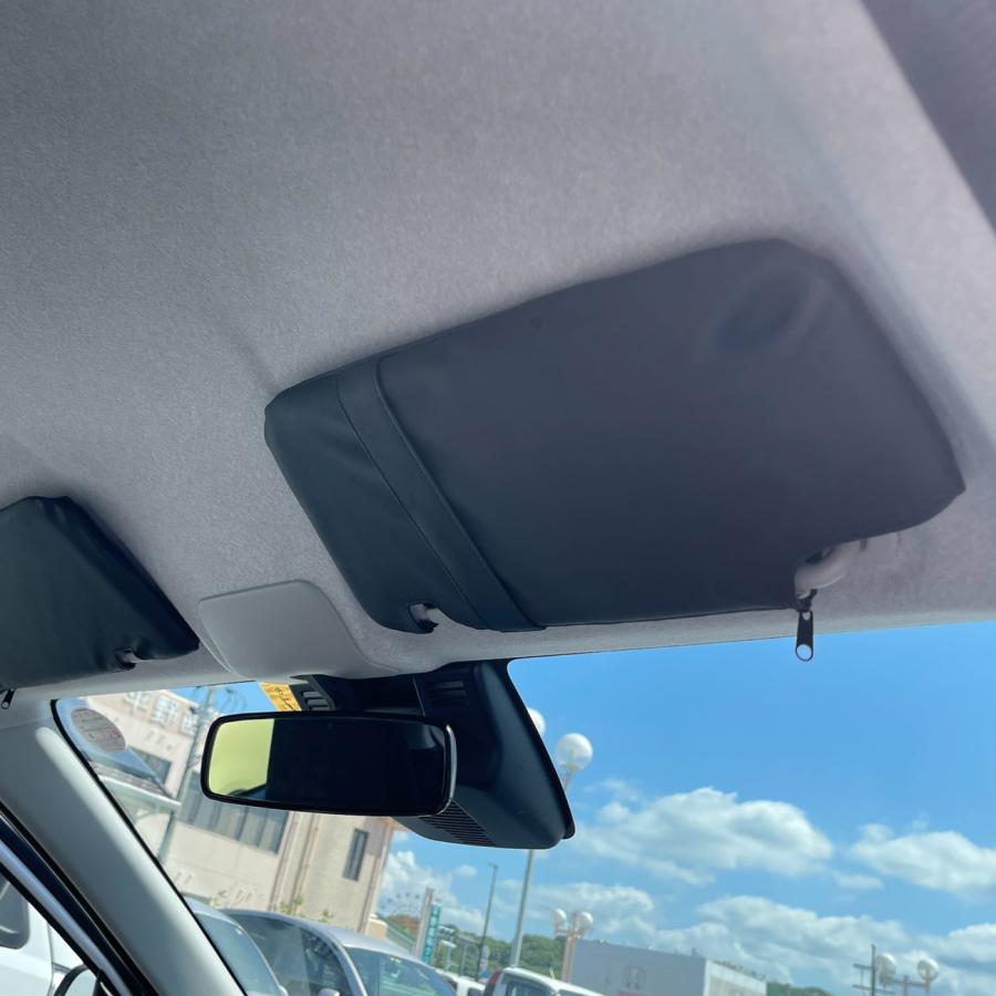 ミライース LA300S 310S サンバイザーカバー 収納ポケット付き PVC