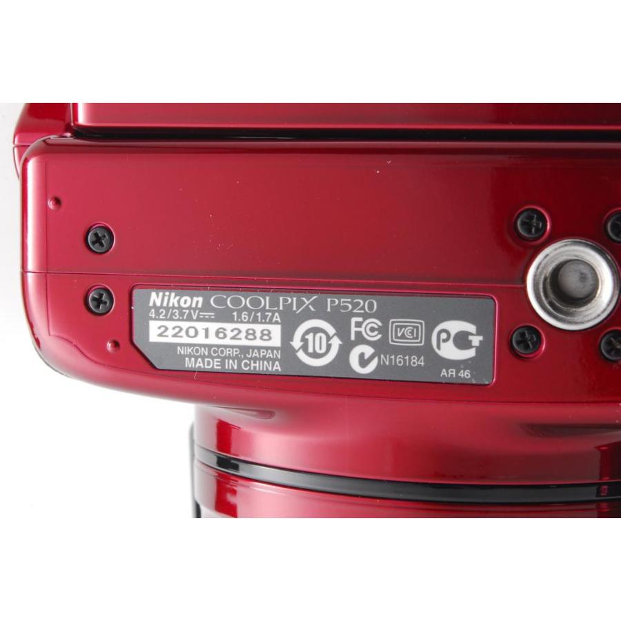 COOLPIX P Nikon ニコン P520 レッド 新品SD32GB付き iPhone転送