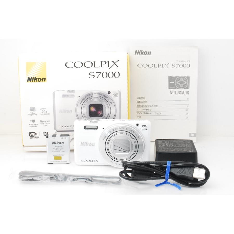 COOLPIX S Nikon ニコン S7000 ホワイト : 山ウサギカメラ - 通販