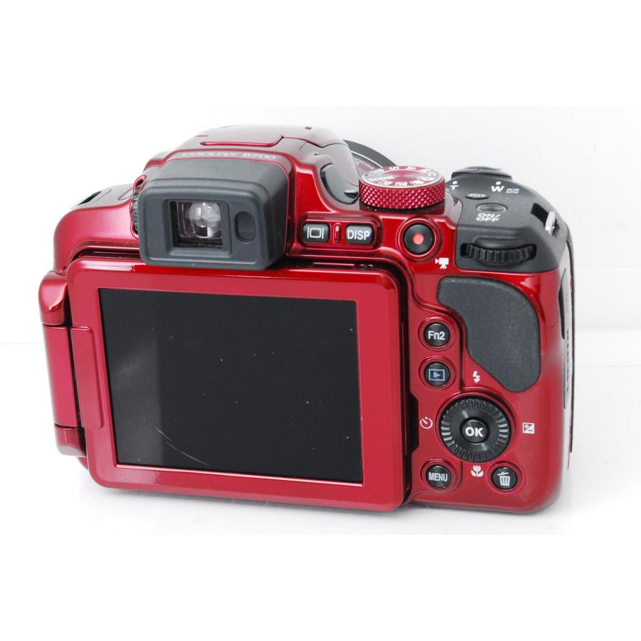 動作確認済】Nikon COOLPIX B700 レッド ケース SDカード付 動作確認済