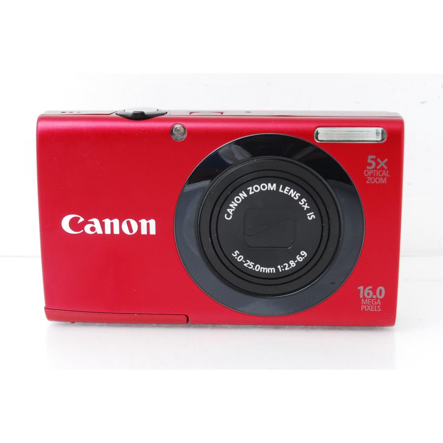 PowerShot Canon キヤノン A3400 IS レッド : 山ウサギカメラ - 通販