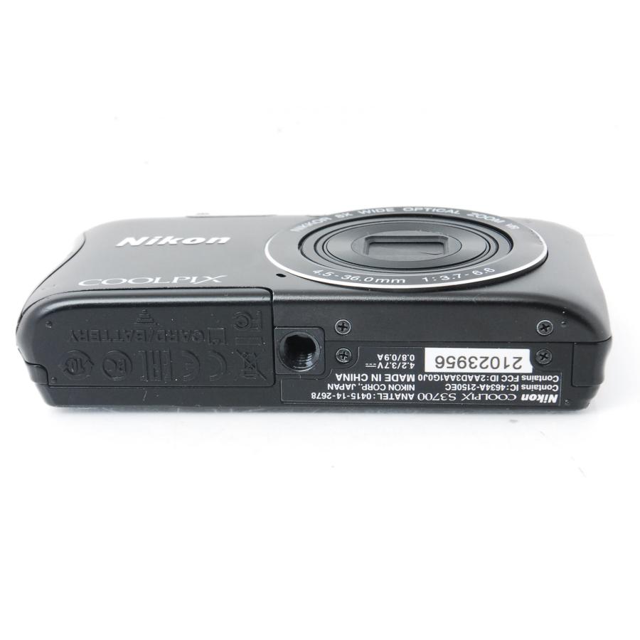 COOLPIX S Nikon ニコン S3700 ブラック : 山ウサギカメラ - 通販