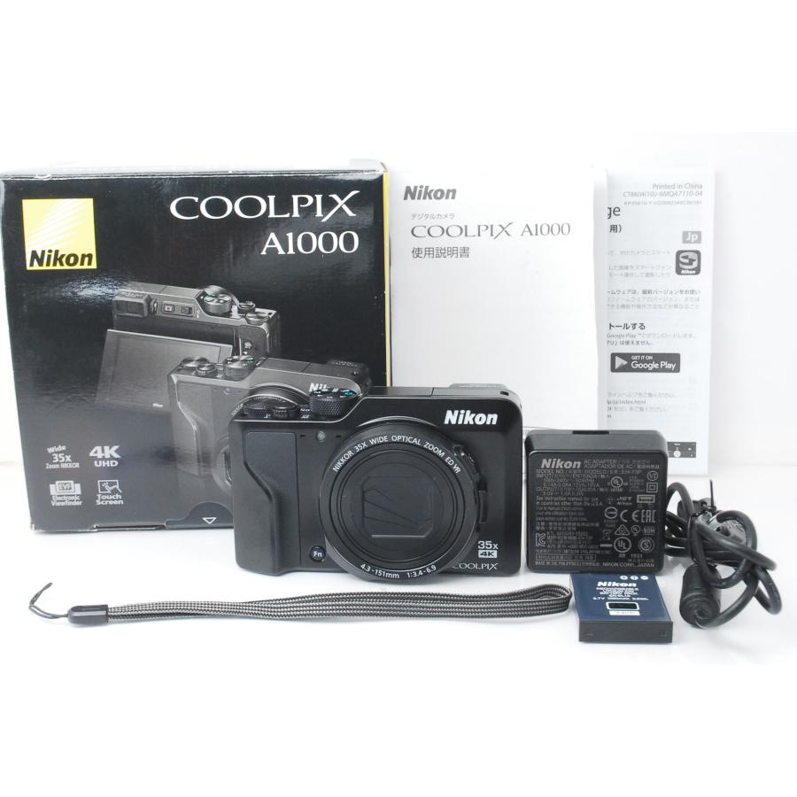 COOLPIX A Nikon ニコン A1000 ブラック : 山ウサギカメラ - 通販