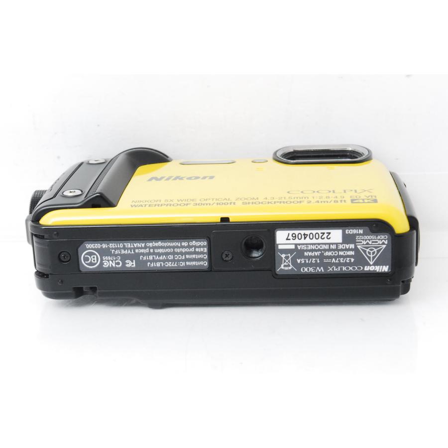 COOLPIX W Nikon ニコン W300 イエロー 防水カメラ : 山ウサギカメラ