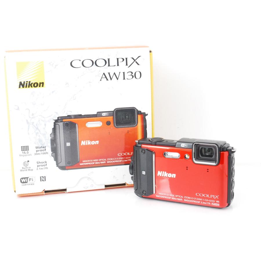 COOLPIX A Nikon ニコン AW130 オレンジ 防水カメラ : 山ウサギカメラ