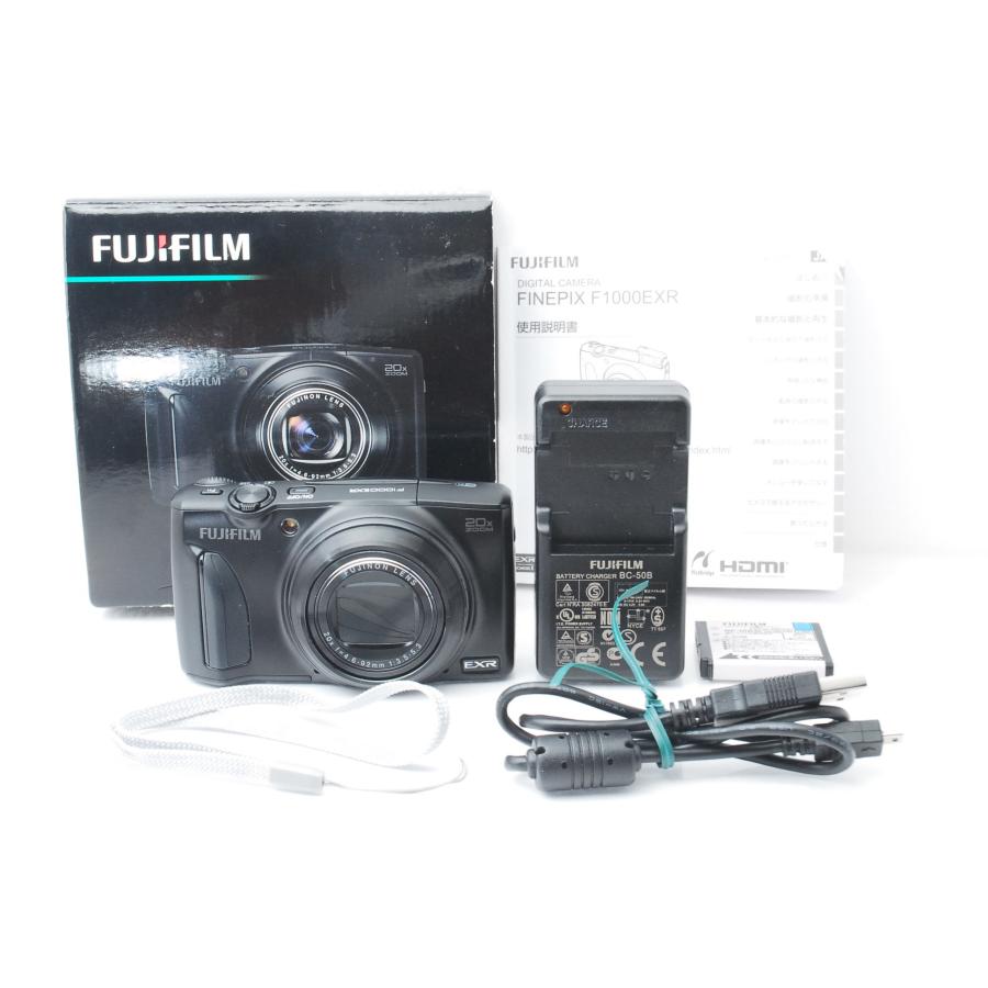 【美品】 FUJIFILM コンパクトデジタルカメラ F1000EXR ブラック FinePix Fシリーズ FUJIFILM 富士フイルム F1000EXR ブラック : 山