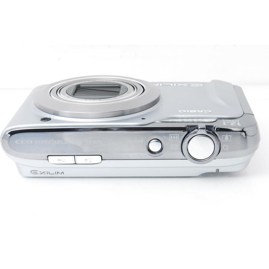 現状品　CASIO EXILIM EX-H10 エクシリム　シルバー　カシオ EXILIM CASIO カシオ Hi-ZOOM EX-H10 シルバー 123 : 山ウサギカメラ