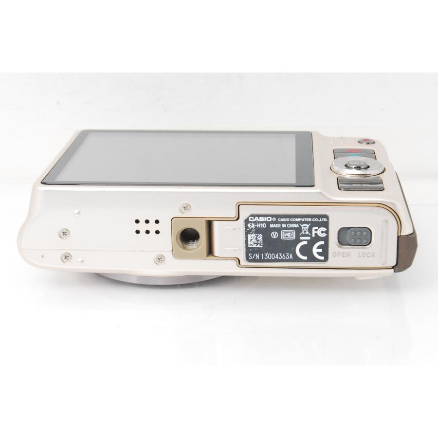 美品/動作確認済 CASIO EXILIM EX-H10 デジカメ ゴールド EXILIM CASIO カシオ Hi-ZOOM EX-H10 ゴールド : 山ウサギカメラ