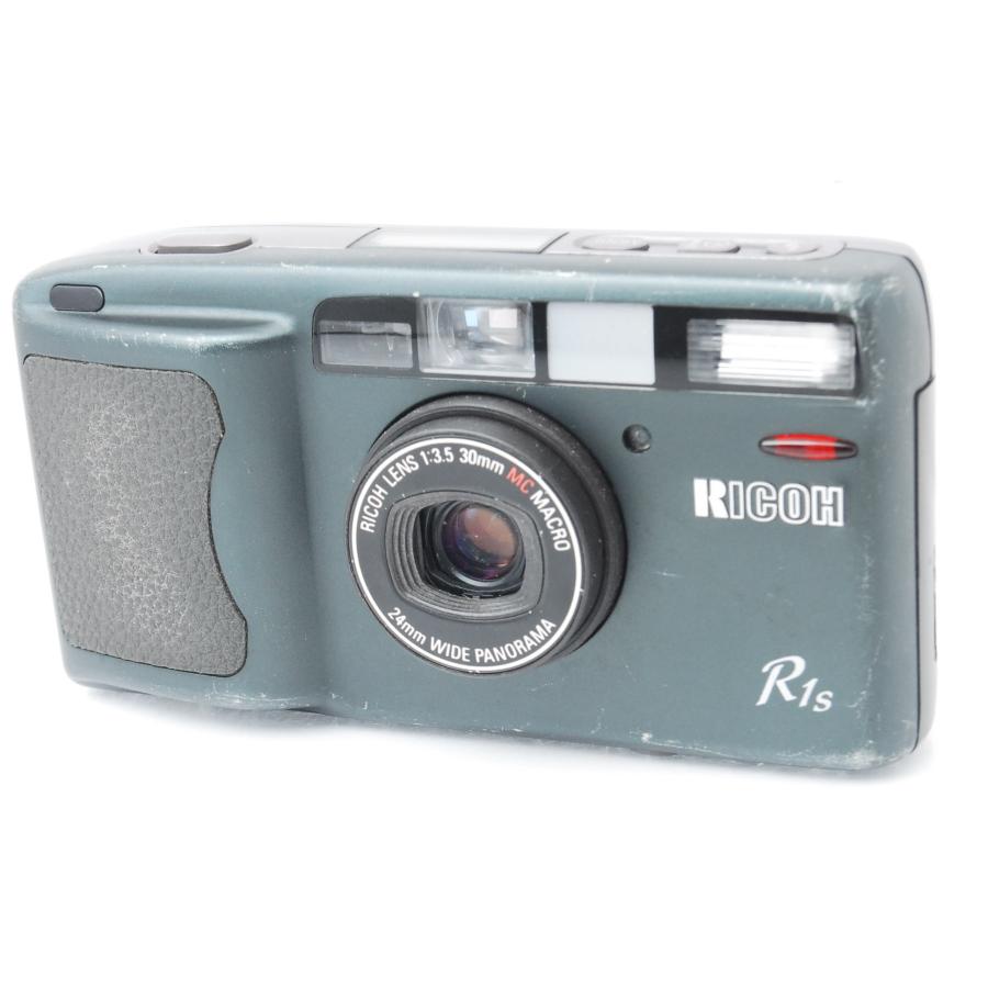 美品RICOH R1s コンパクトフィルムカメラ リコー（RICOH） R1s グレイッシュグリーン コンパクトフィルムカメラ