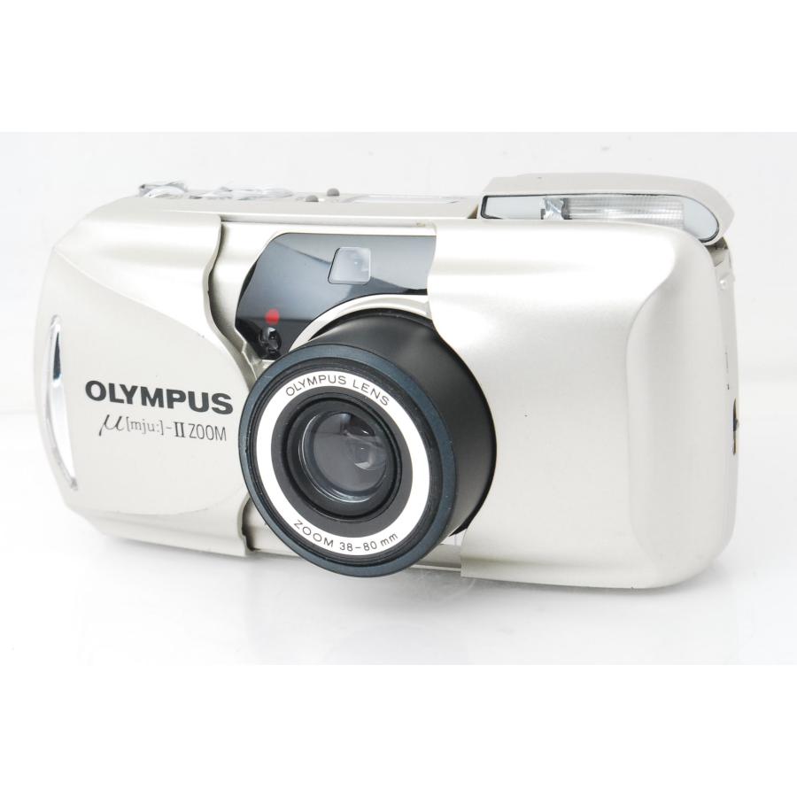 OLYMPUS オリンパス μ[mju:] II ZOOM シャンパンゴールド ミューIIズーム コンパクトフィルムカメラ | μ（ミュー）