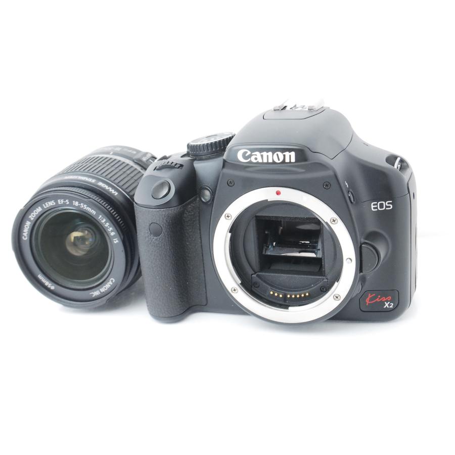 Canon EOS Kiss X2 キット　デジタル一眼レフカメラ　スマホ転送 EOS Kiss X2 Canon キヤノン レンズキット SDカード付き スマホ転送