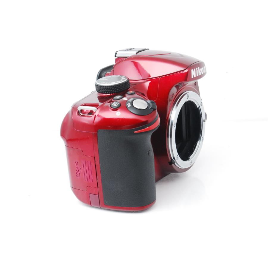 D3000 Nikon ニコン D3200 レッド レンズキット ショット数3982回