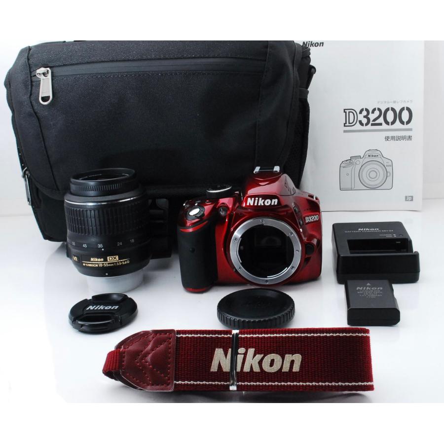 Nikon ニコン D3200 レッド レンズキット ショット数8066回 | D3000 | 09