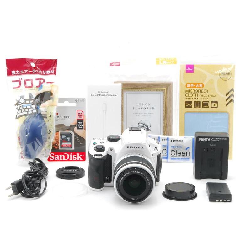 PENTAX K-30 (ホワイト) Pentax K-30 White DSLR digital with 18-55mm WR Kit Brand New