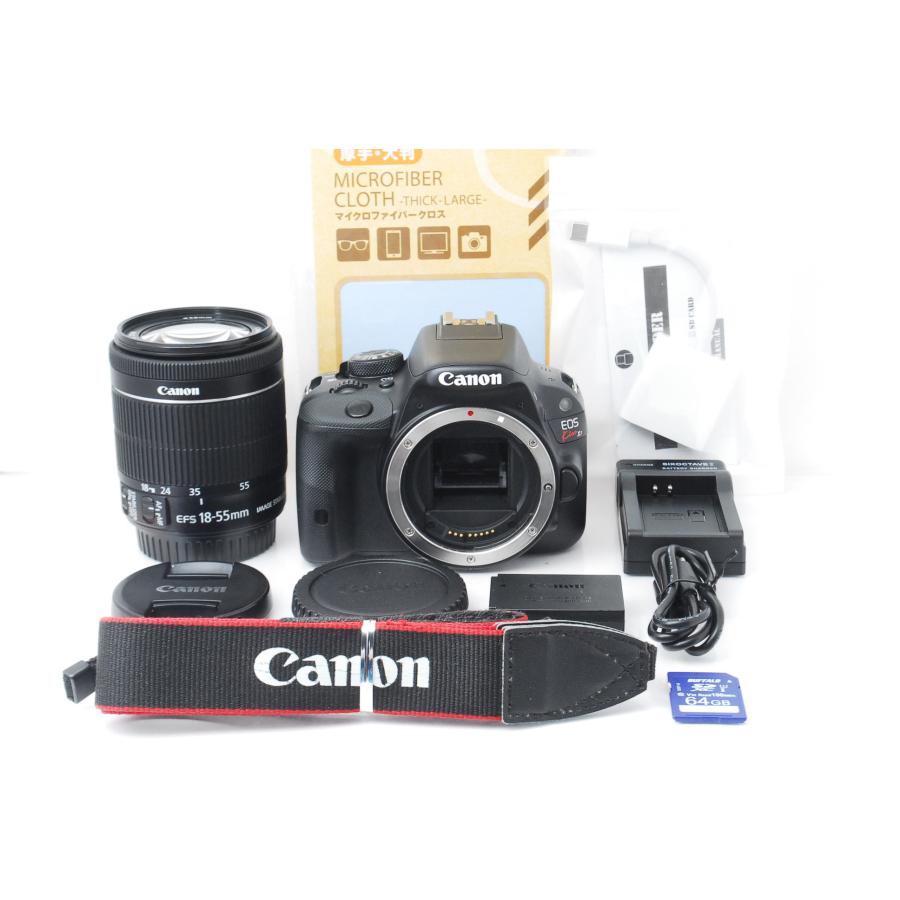 EOS Kiss Canon キヤノン X7 レンズキット 64GBSDカード付き スマホ