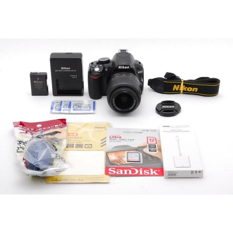 Nikon ニコン D3100 レンズキット 新品SD32GB付き iPhone転送 d000115山ウサギカメラ 通販