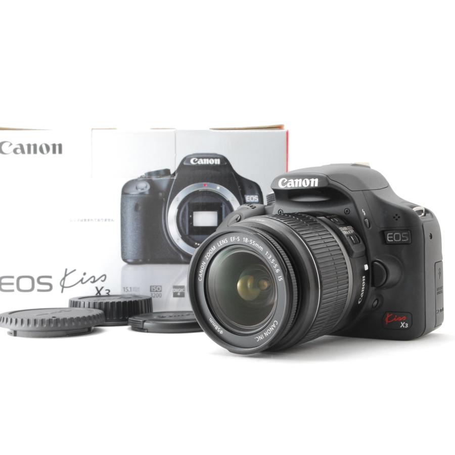 Canon キヤノン EOS Kiss X3 レンズキット 新品SD32GB付き iPhone転送