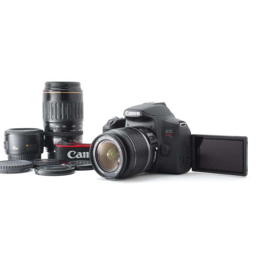 【Canon】EOS Kiss X10i トリプルレンズセット★Wi-Fi搭載★ EOS Kiss Canon キヤノン X10i トリプルレンズキット 新品SD32GB