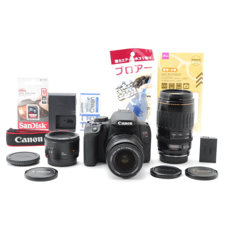 Canon キヤノン EOS Kiss X10i トリプルレンズキット 新品SD32GB付き｜mrabbit-camera｜02