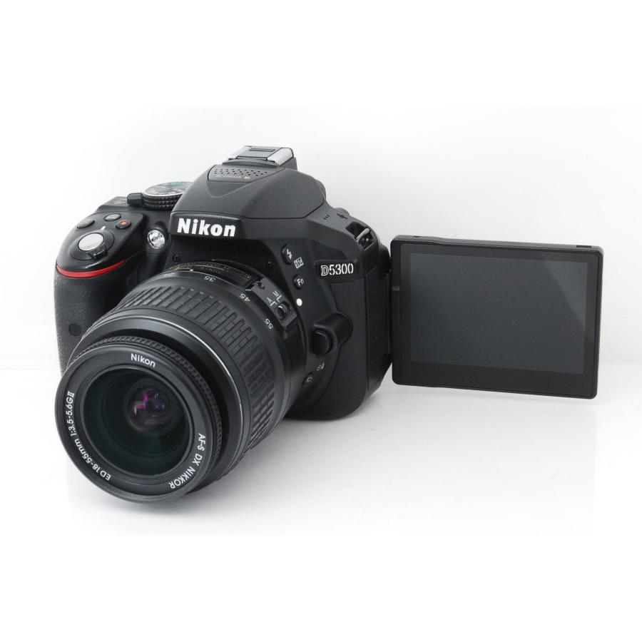 Nikon D5300 レンズキット ショット数約5000回 元箱 付属品多数 D5000 Nikon ニコン D5300 レンズキット 32GBSDカード付き ショット数