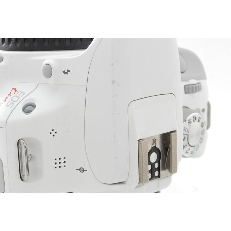 【美品】Canon EOS kiss X7 ホワイト スマホ転送標準レンズキット EOS Kiss Canon キヤノン X7 ホワイト ダブルレンズキット 新品