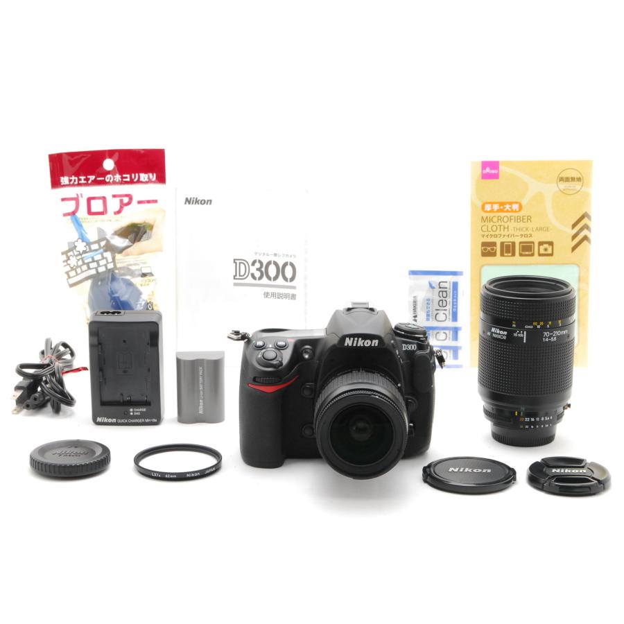 ニコンD Nikon ニコン D300 ダブルズームキット 新品SD32GB付き iPhone