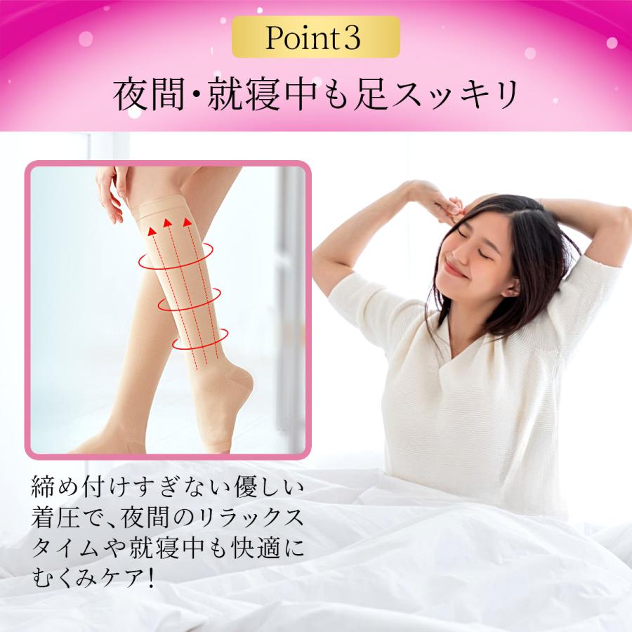 着圧ソックス レディース 2足セット 寝るとき 寝る時 美脚 むくみ 足の