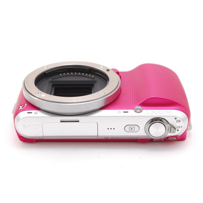 ✨SONY NEX-C3 ピンク スマホ転送セット✨ NEX SONY ソニー NEX-C3 ピンク レンズキット 新品SD16GB付き