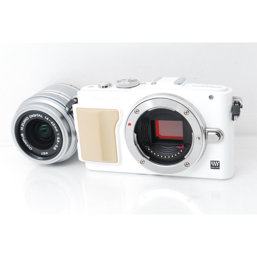 OLYMPUS PEN オリンパス E-PL5 ホワイト レンズキット 32GBSDカード