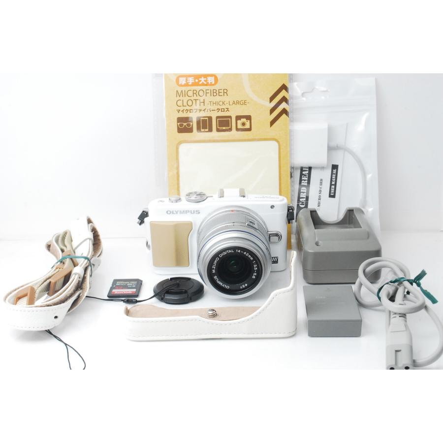 OLYMPUS PEN オリンパス E-PL5 ホワイト レンズキット 32GBSDカード