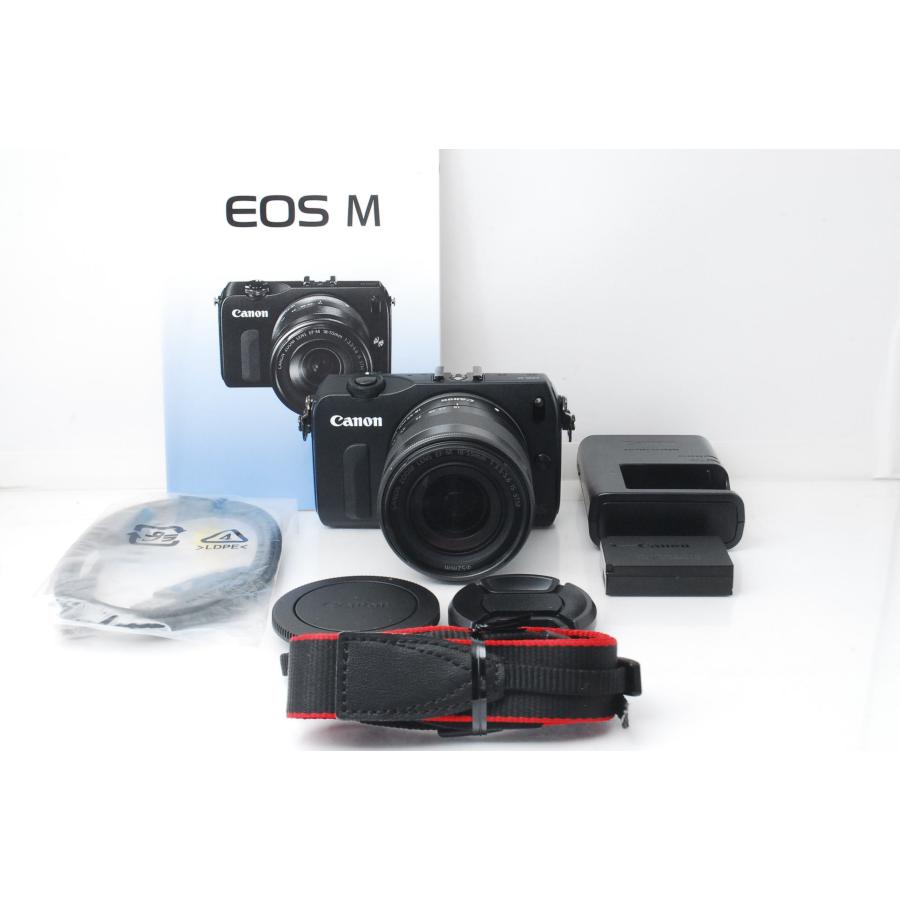 Canon EOS M 一眼レフカメラキット おまけ付き EOS M Canon キヤノン ブラック レンズキット : 山ウサギカメラ - 通販