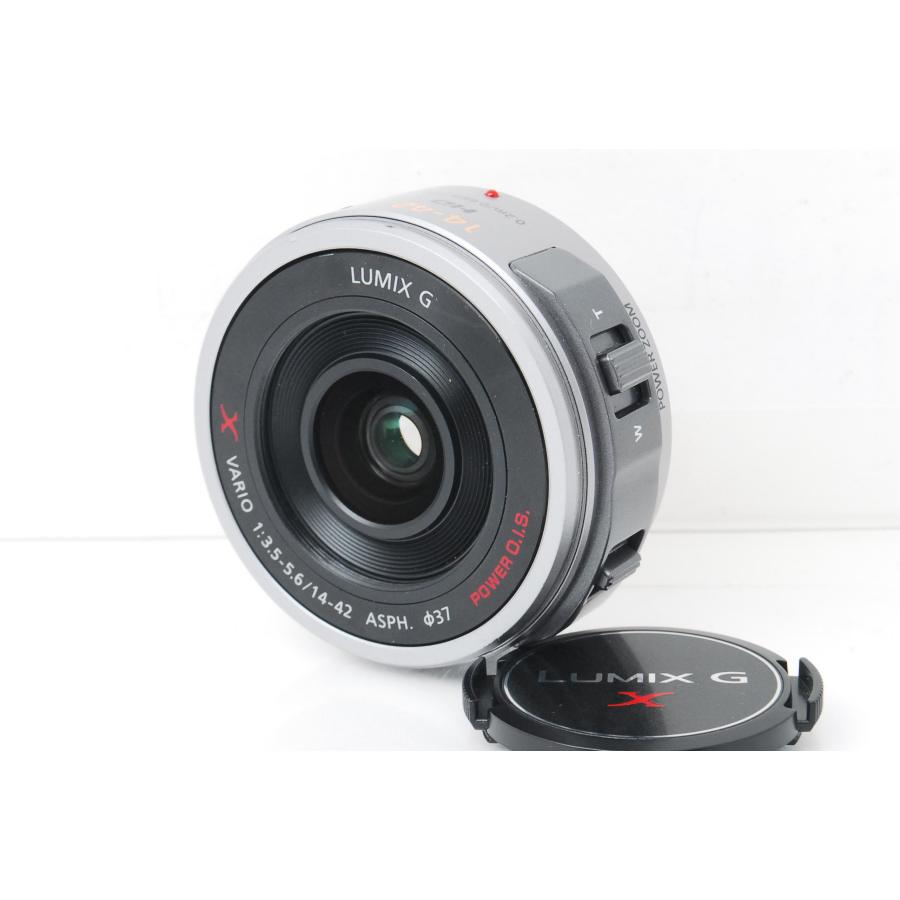 Panasonic LUMIX G 14-42mm PZ ズームレンズ シルバー パナソニック