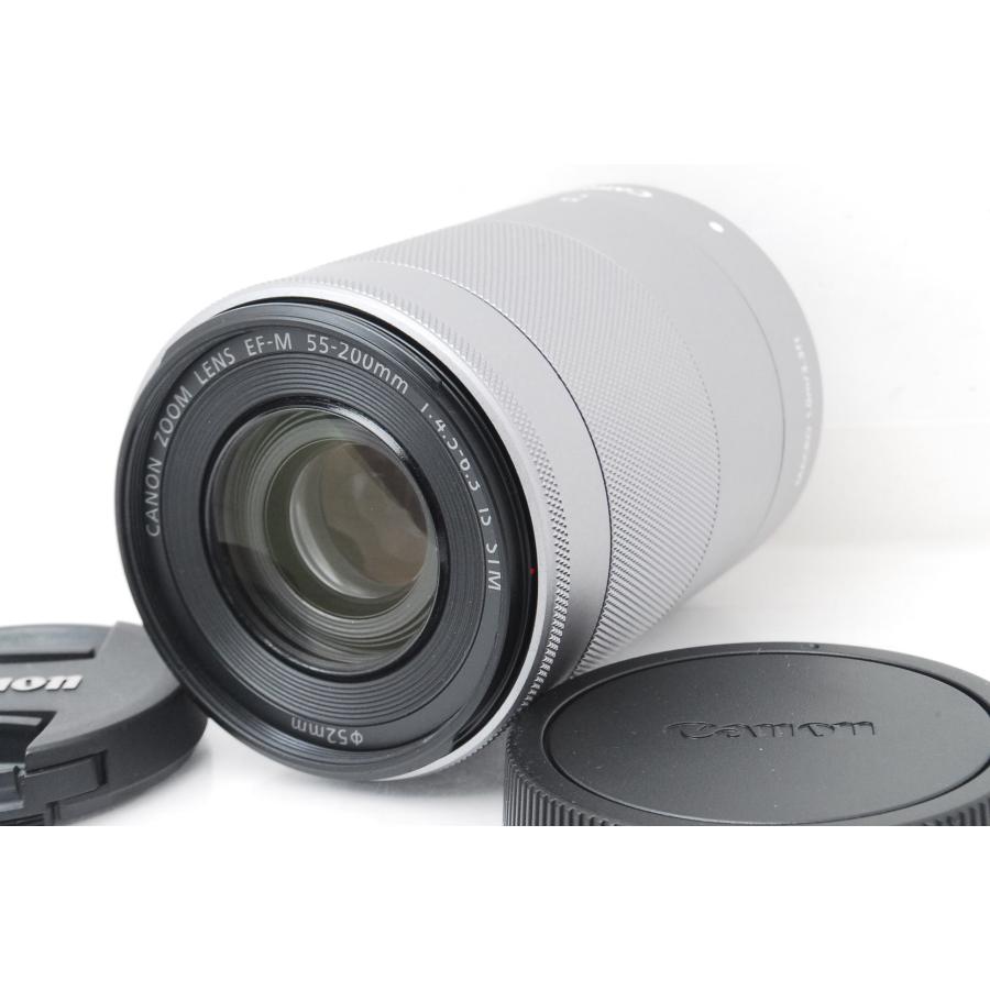 4月9日限定♪Canon EF-M 55-200mm IS STM シルバー EF-M Canon キヤノン 55-200mm F4.5-6.3 IS STM シルバー 手ぶれ補正