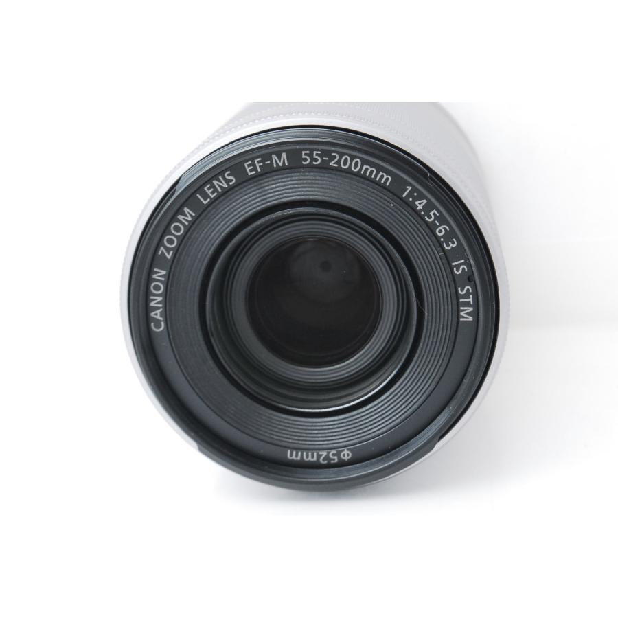 EF-M Canon キヤノン 55-200mm F4.5-6.3 IS STM シルバー 手ぶれ補正