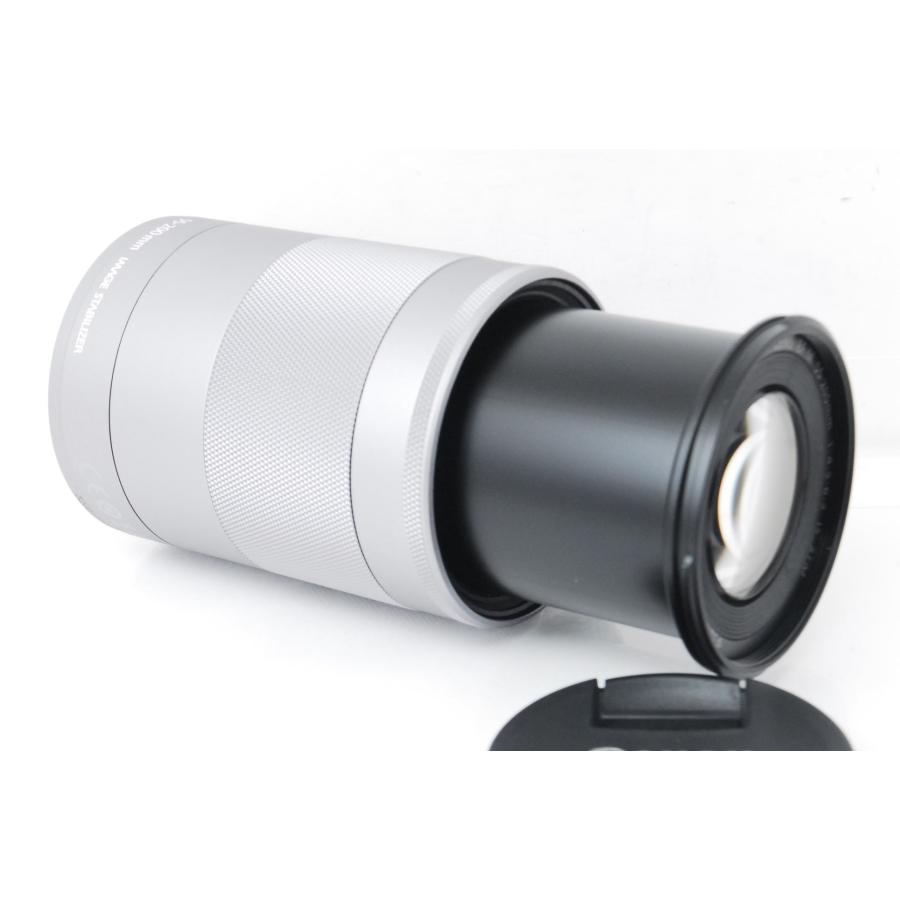 EF-M Canon キヤノン 55-200mm F4.5-6.3 IS STM シルバー 手ぶれ補正