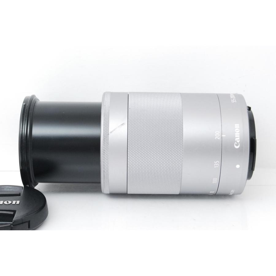 Canon - ★超コンパクト♪手ぶれ補正付！☆キャノン EF-M 55-200mm★ EF-M Canon キヤノン 55-200mm F4.5-6.3 IS STM シルバー 手ぶれ