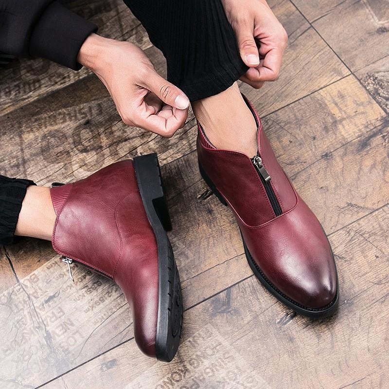 ショートブーツ メンズ マーティンブーツ ブーツ ビジネスシューズ 短ブーツローカット ウォーキング 春秋 ワークブーツ カッコイイ 欧米風 軽量 通勤 通学 Fa1157 Mr Blackbird No Mise 通販 Yahoo ショッピング